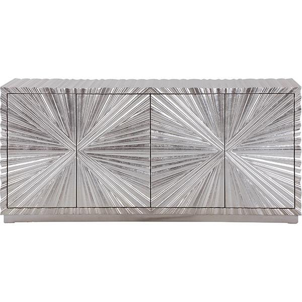 Molly 4 Doors Sideboard - Silver