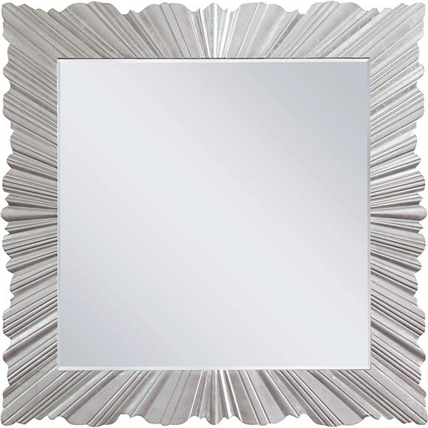 Molly Square Wall Mirror - Silver