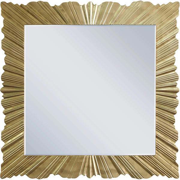 Molly Square Wall Mirror - Gold