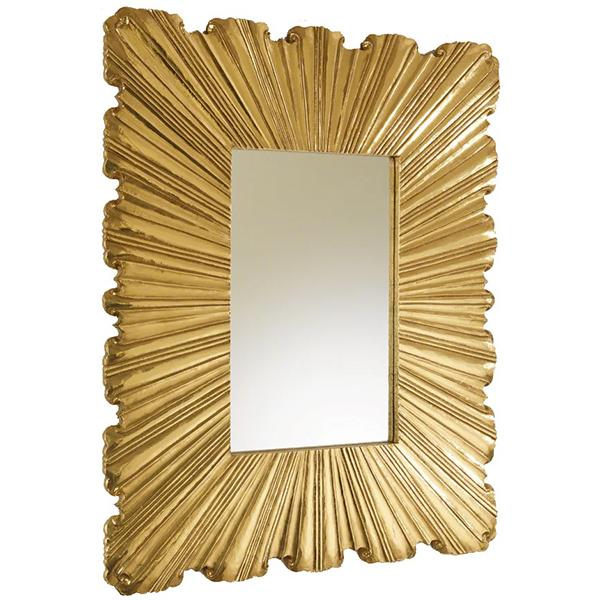 Molly Rectangular Wall Mirror- Gold