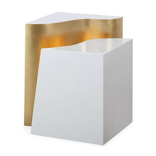 Phoebe End Table - White