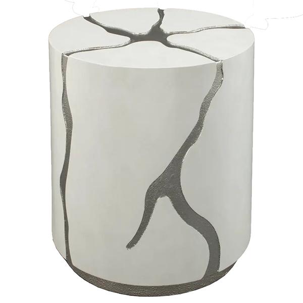 Angelia End Table - White