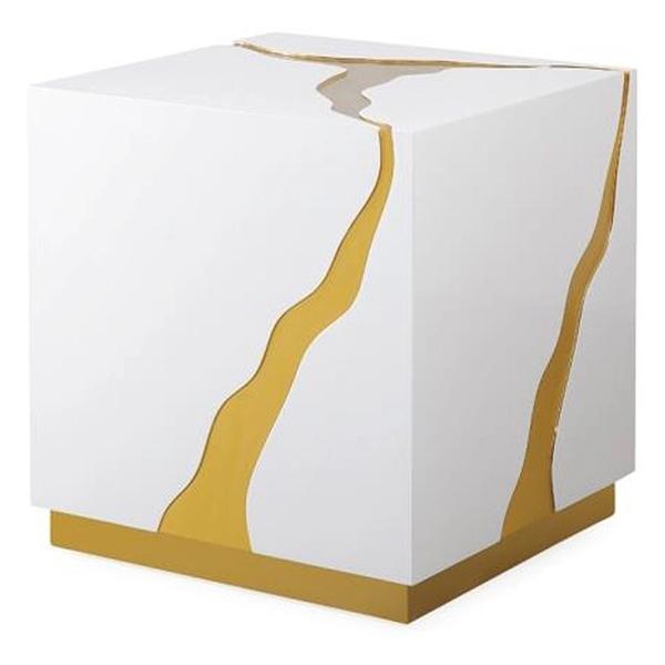 Abigail End Table - Gold