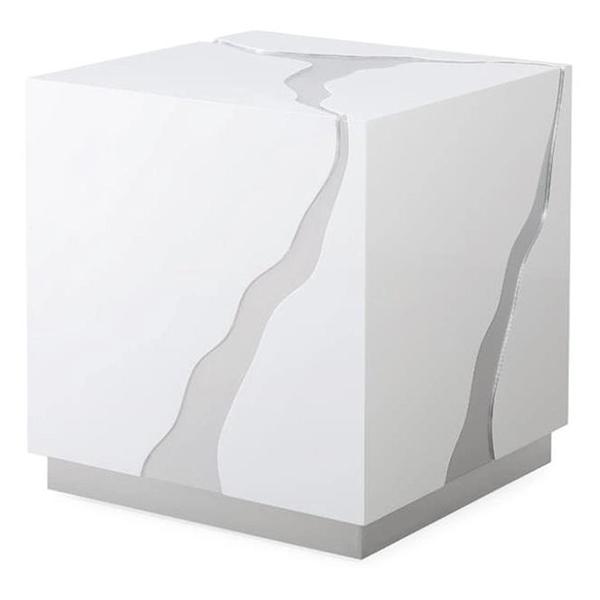 Abigail End Table - Silver