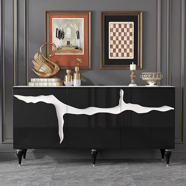 Abigail Sideboard with Feet - Black