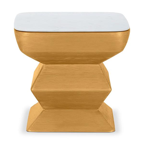 Stella End Table - Gold