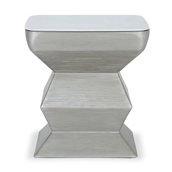 Stella End Table - Silver