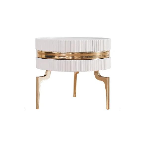 Vivian End Table - White