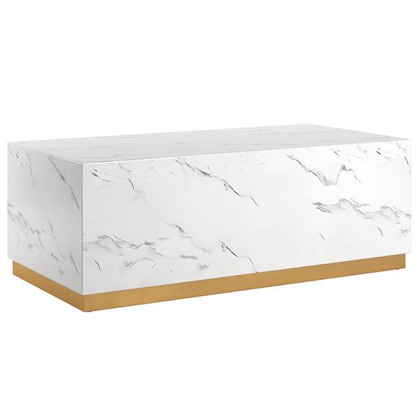 Debby Rectangular Coffee Table - White