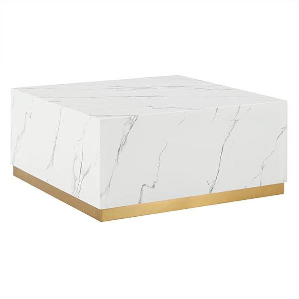 Debby Square Coffee Table - White