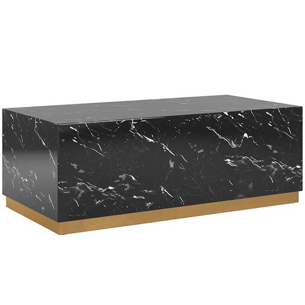 Debby Rectangular Coffee Table - Black