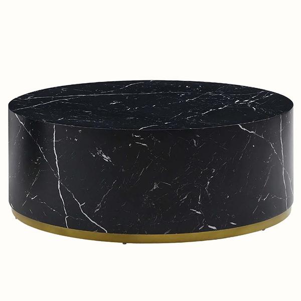 Debby Round Coffee Table - Black