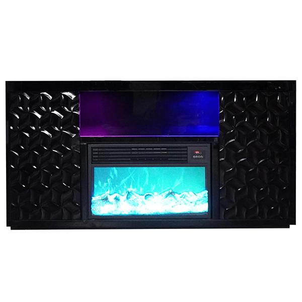 Antonio TV Console Fireplace - Black