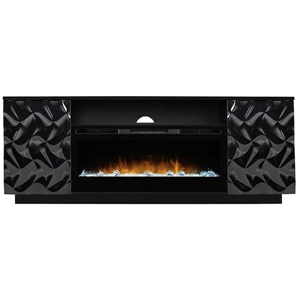 Gonzalez Console Fireplace - Black