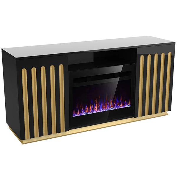 Gaspar Console Fireplace - Black