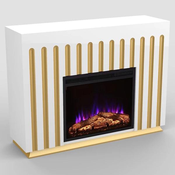 Gaspar Fireplace - White