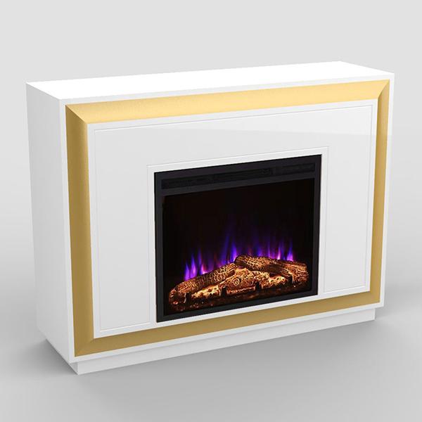 Mateo Fireplace - White