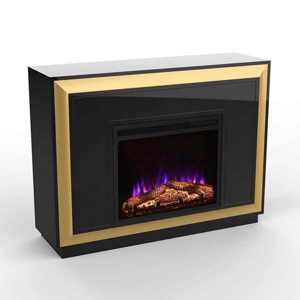 Mateo Fireplace - Black