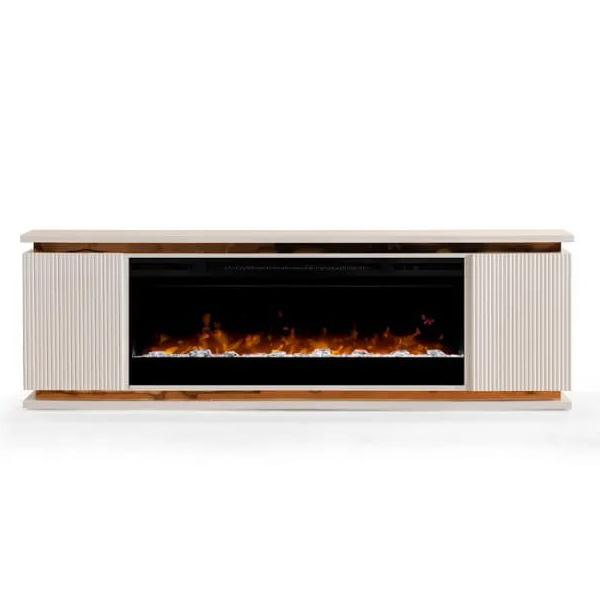 Agostino TV Stand with Fire inserts