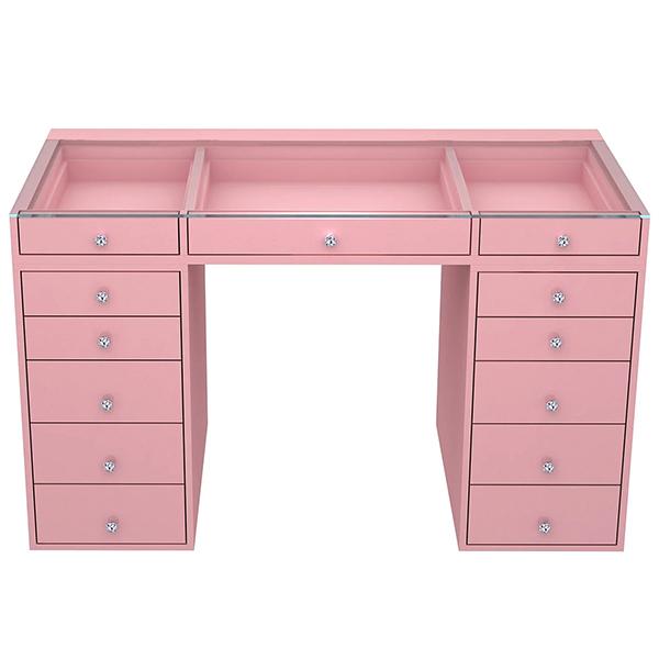 Munoz Pink Makeup Vanity