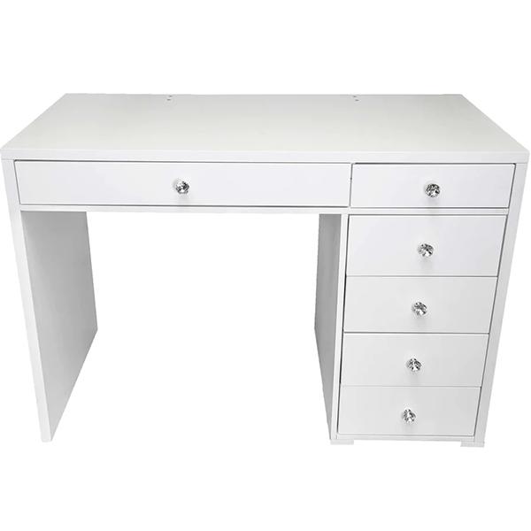 Munoz White 6 Drawer Makeup Vanity