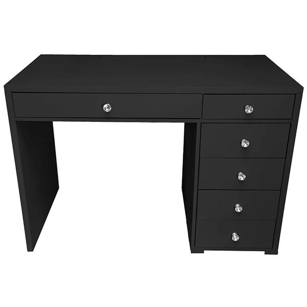 Munoz Black 6 Drawer Makeup Vanity