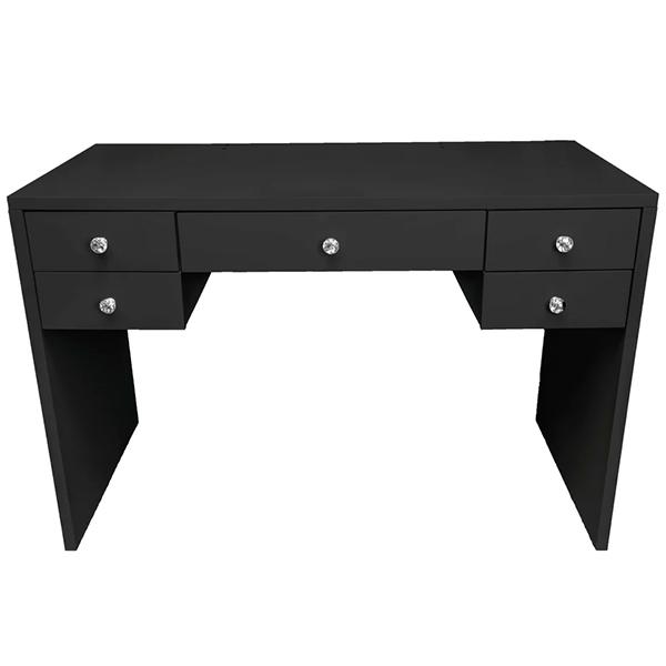 Munoz Black 5 Drawer Makeup Vanity