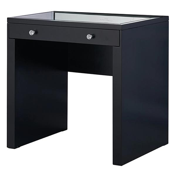 Munoz Black 1 Drawer Makeup Vanity