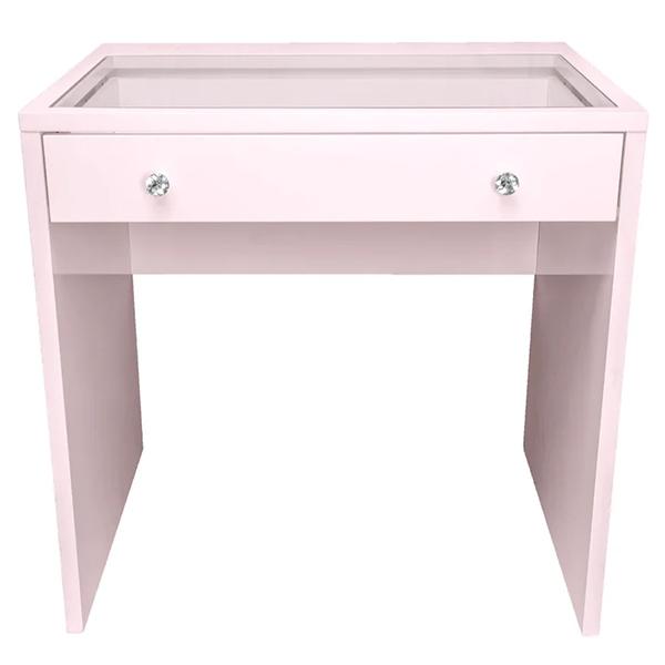 Munoz Pink 1 Drawer Makeup Vanity