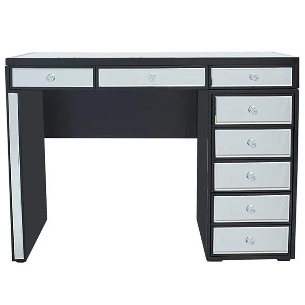 Altair Black 8 Drawer Makeup Vanity