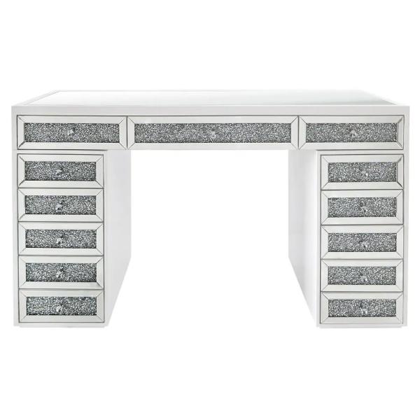 Ortega White 13 Drawer Makeup Vanity