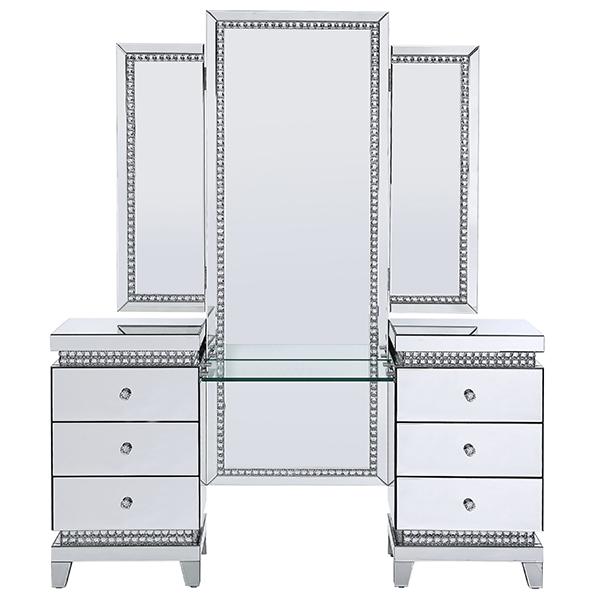 Estrella Silver Makeup Vanity