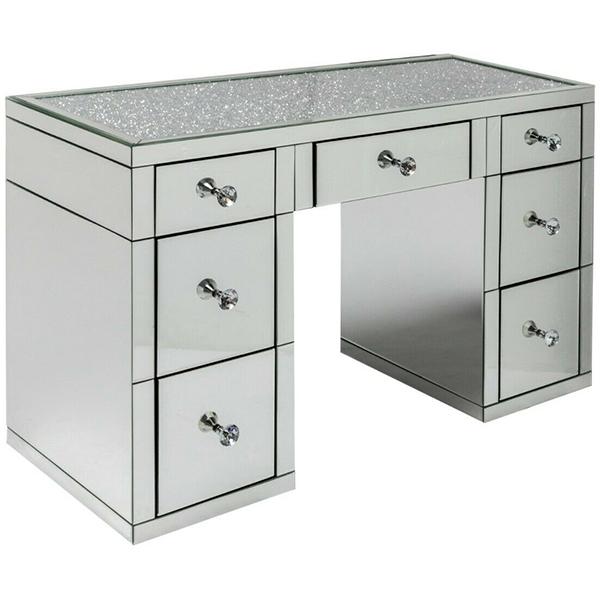 Gloria Silver 7 Drawer Makeup Vanity