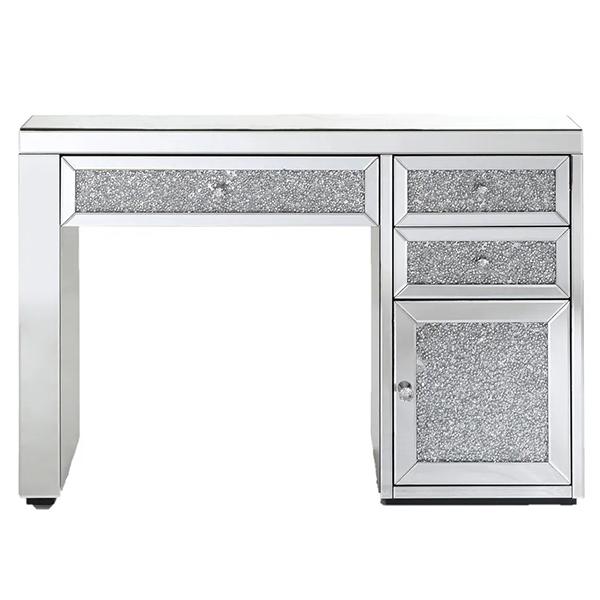 Emerald Silver 4 Drawer Makeup Vanity