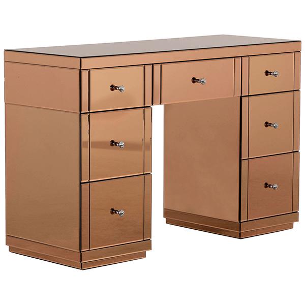 Gaspar Rose Gold Dressing Table