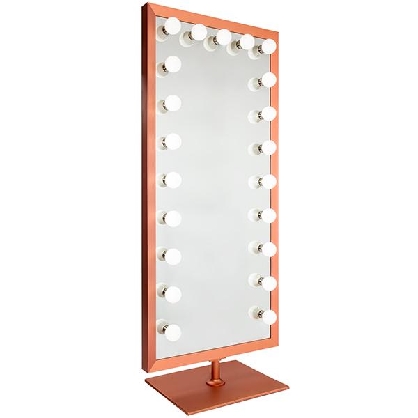 Olympia Rose Gold Standing Mirror