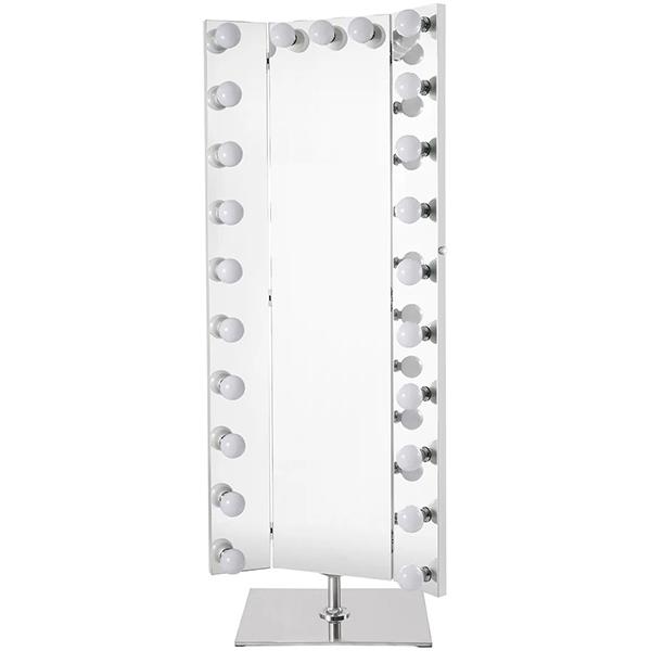 Boston LED Folded Standing Mirror with Bulb