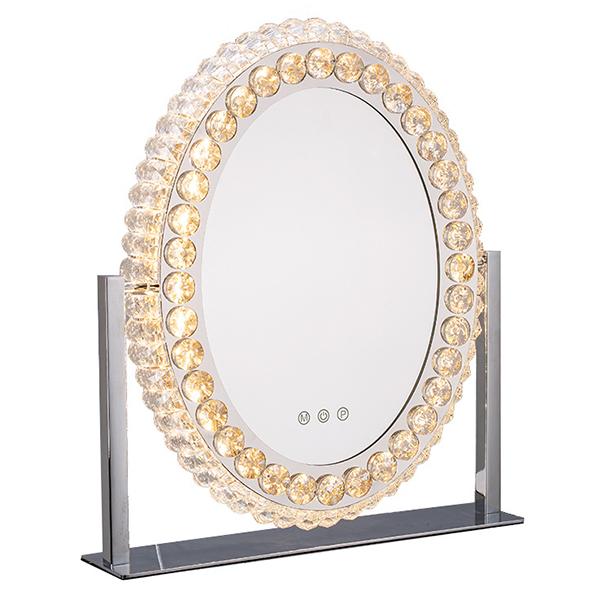 Erik Round LED Crystal Vanity Mirror