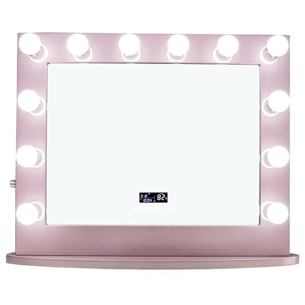 Ferris Pink Horizontal LED Makeup Mirror