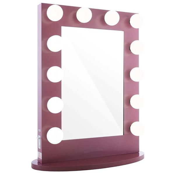 Ferris Pink Vertical LED Makeup Mirror