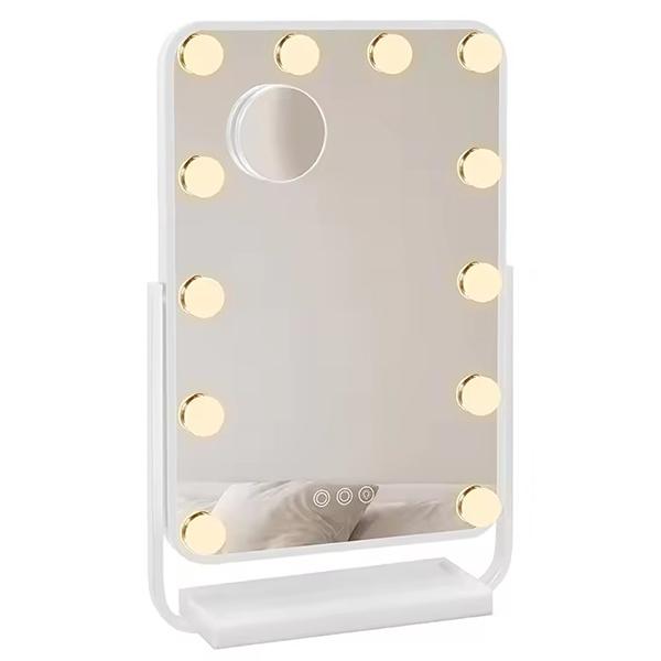 Alfred Rectangle Makeup Mirror with Bulbs